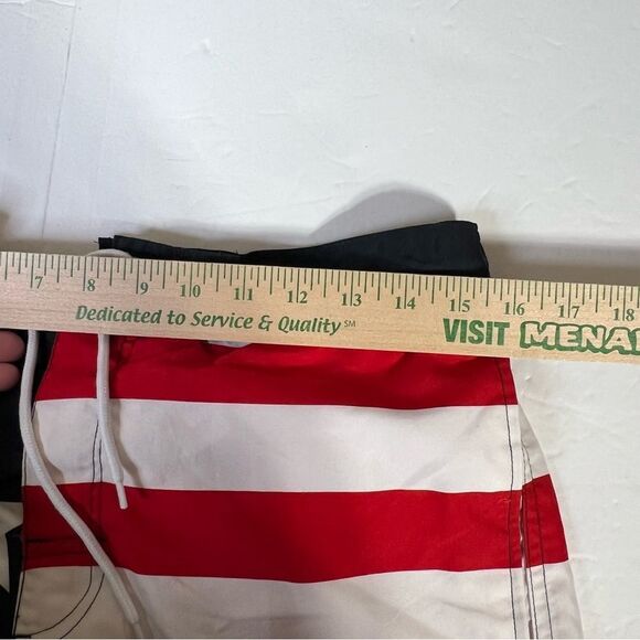 US Polo Ralph Lauren  Swim Trunk Short Mens M American Flag Star Stripe - Picture 13 of 16